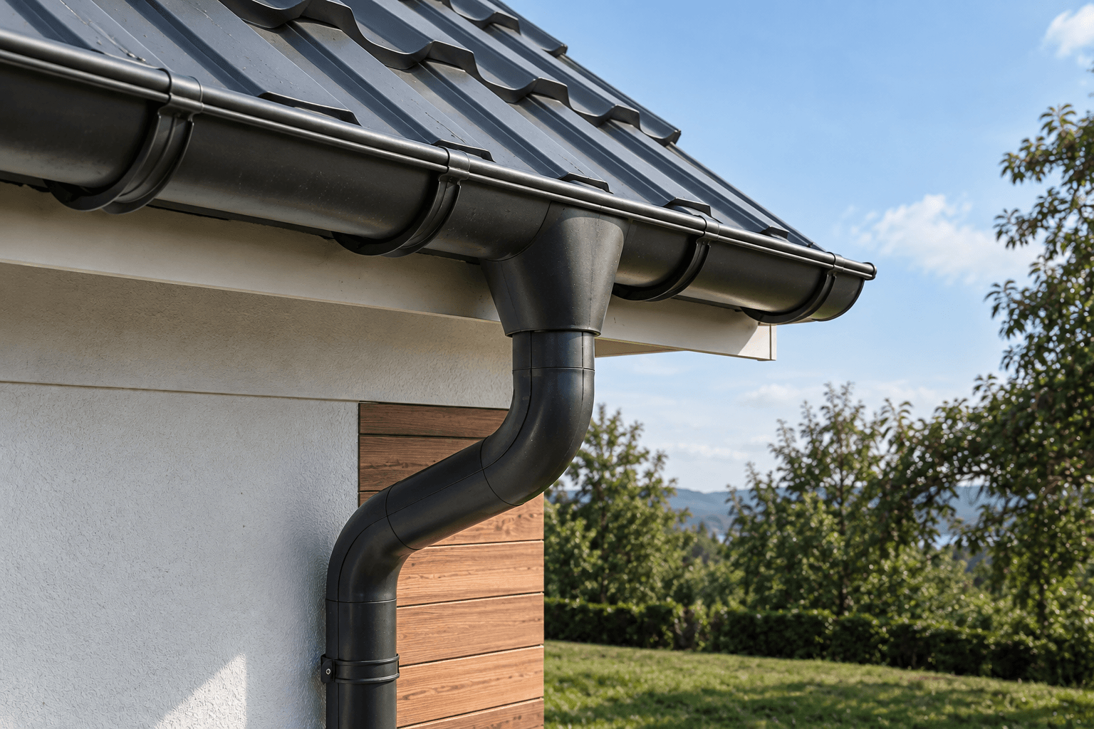 Gutter installation by Master Roofing Services